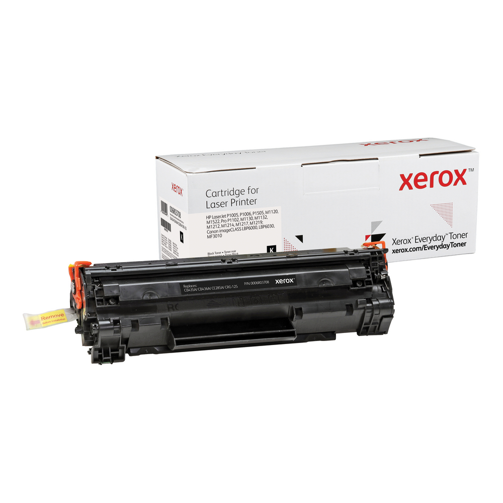Black Everyday Toner From Xerox Replaces Hp Cb435a Cb436a Ce285a Canon Crg 125 006r Shop Xerox Black Everyday Toner From Xerox Replaces Hp Cb435a Cb436a Ce285a Canon Crg 125 006r Shop Xerox