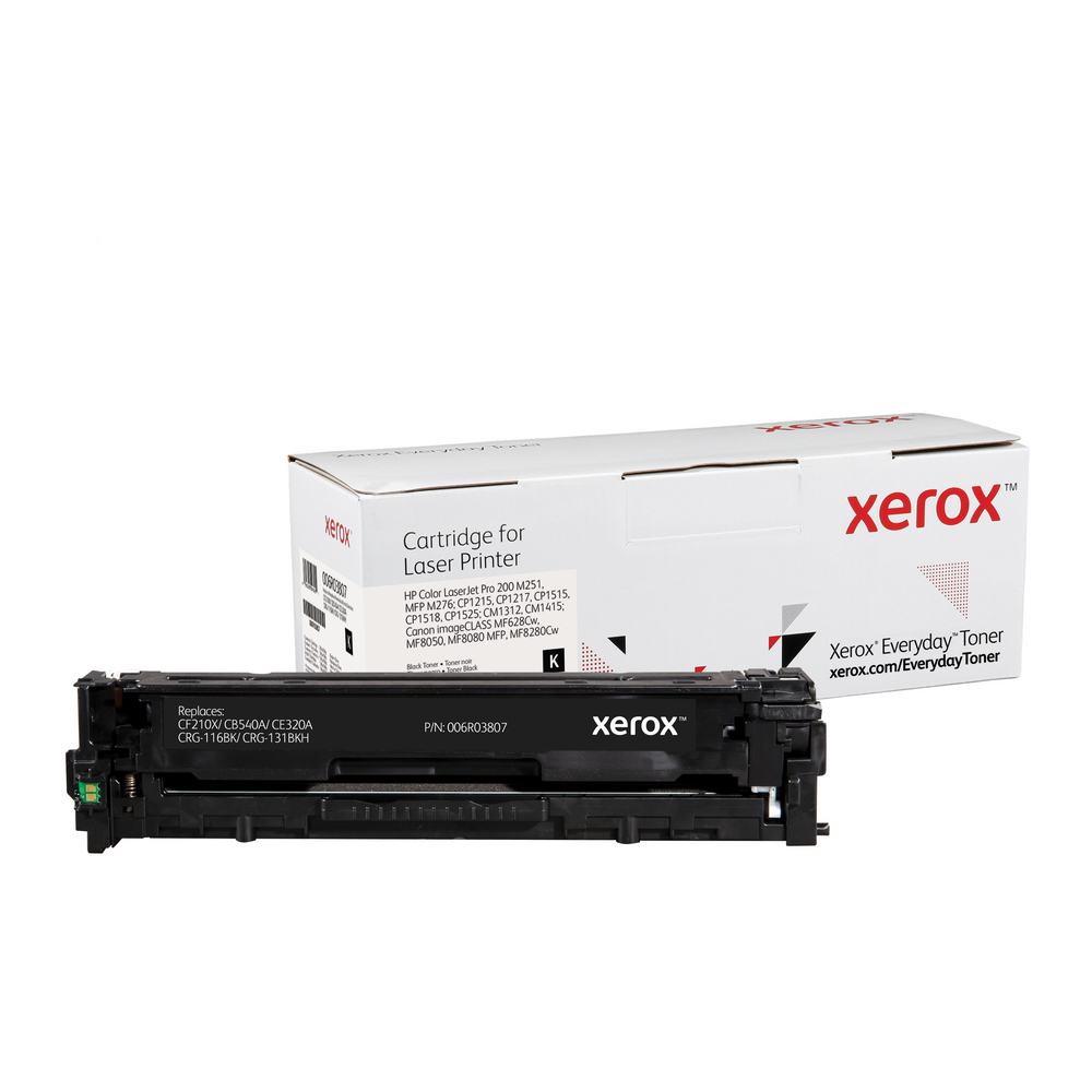 Black Everyday Toner from Xerox - replaces HP CF210X, CB540A, CE320A, CRG-116BK, CRG-131BKH - 006R03807 - Shop Xerox