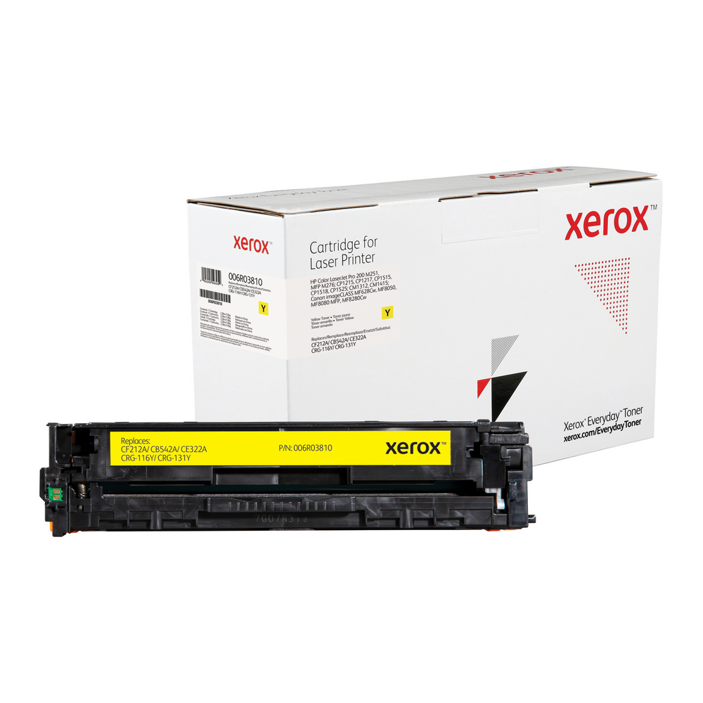 Yellow Everyday Toner from Xerox - replaces CB542A, CE322A, Canon CRG-116Y, CRG-131Y - 006R03810 - Shop Xerox