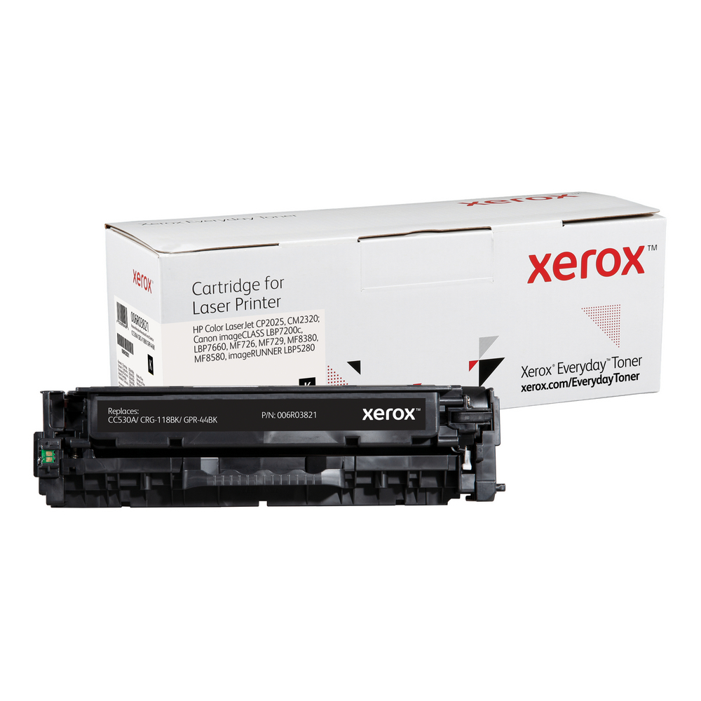 tidsplan Hover Meget rart godt Black Everyday Toner from Xerox - replaces HP CC530A, Canon CRG-118BK,  GPR-44BK - 006R03821 - Shop Xerox
